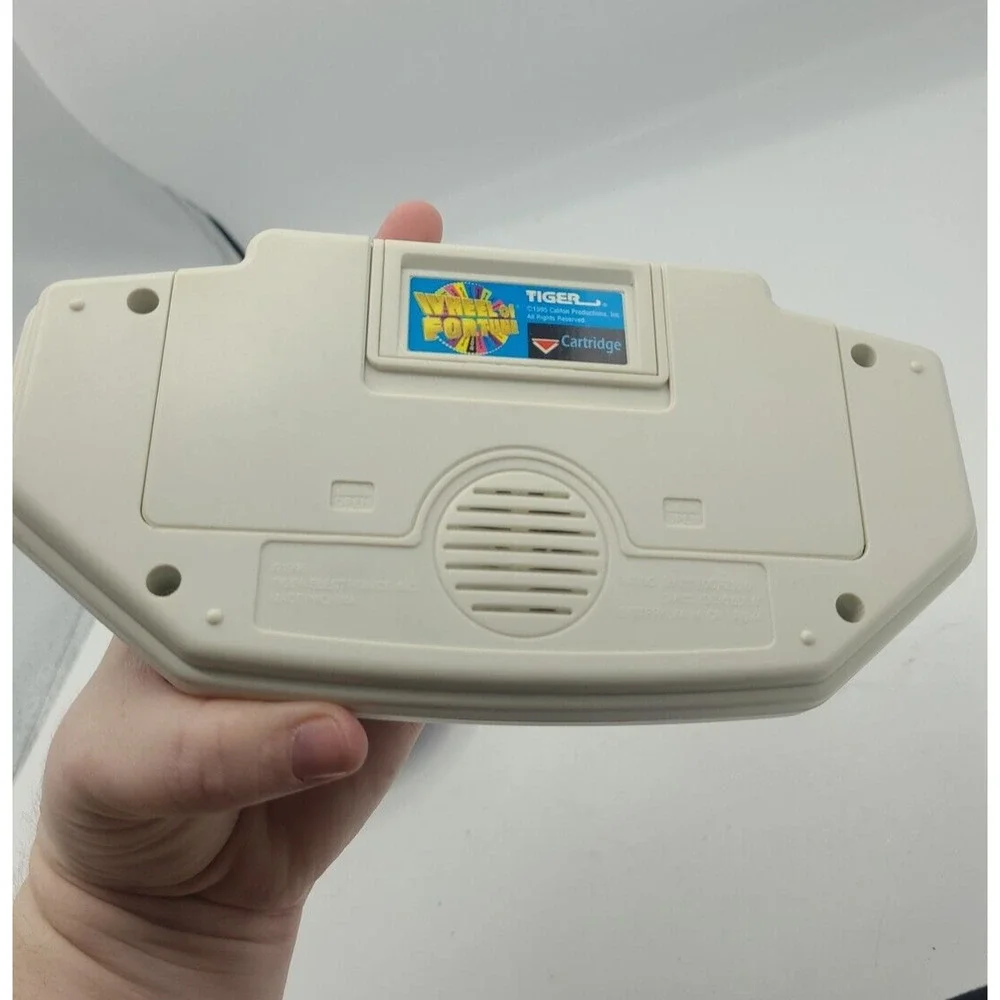 Vintage‎ 1995 Tiger Wheel of Fortune with 2 Cartridges Electronic Handheld Games